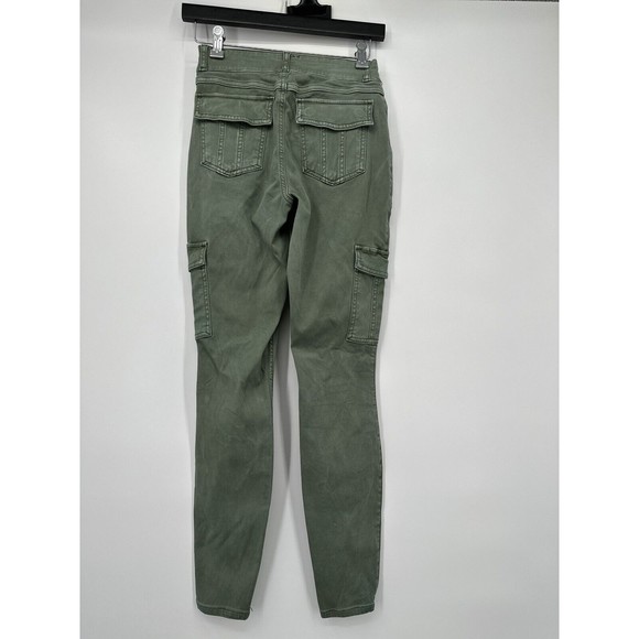 SPANX $118 Stretch Pull On‎ Green Cargo Casual Slim Leggings Pants Size s/P - Picture 3 of 10